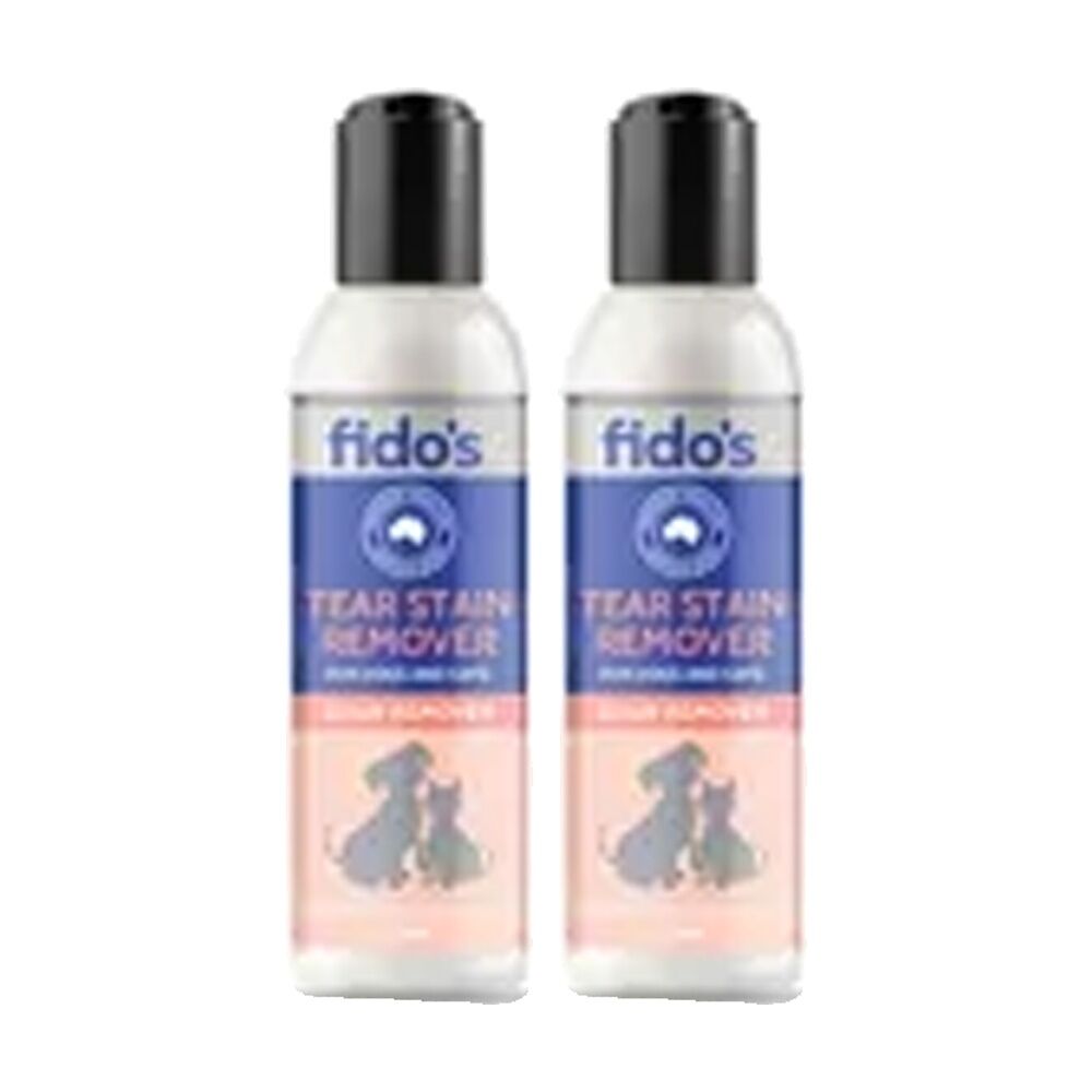 Fidos Pet Dogs & Cats Tear Stain Remover Grooming Care 125ml (2 Pack)