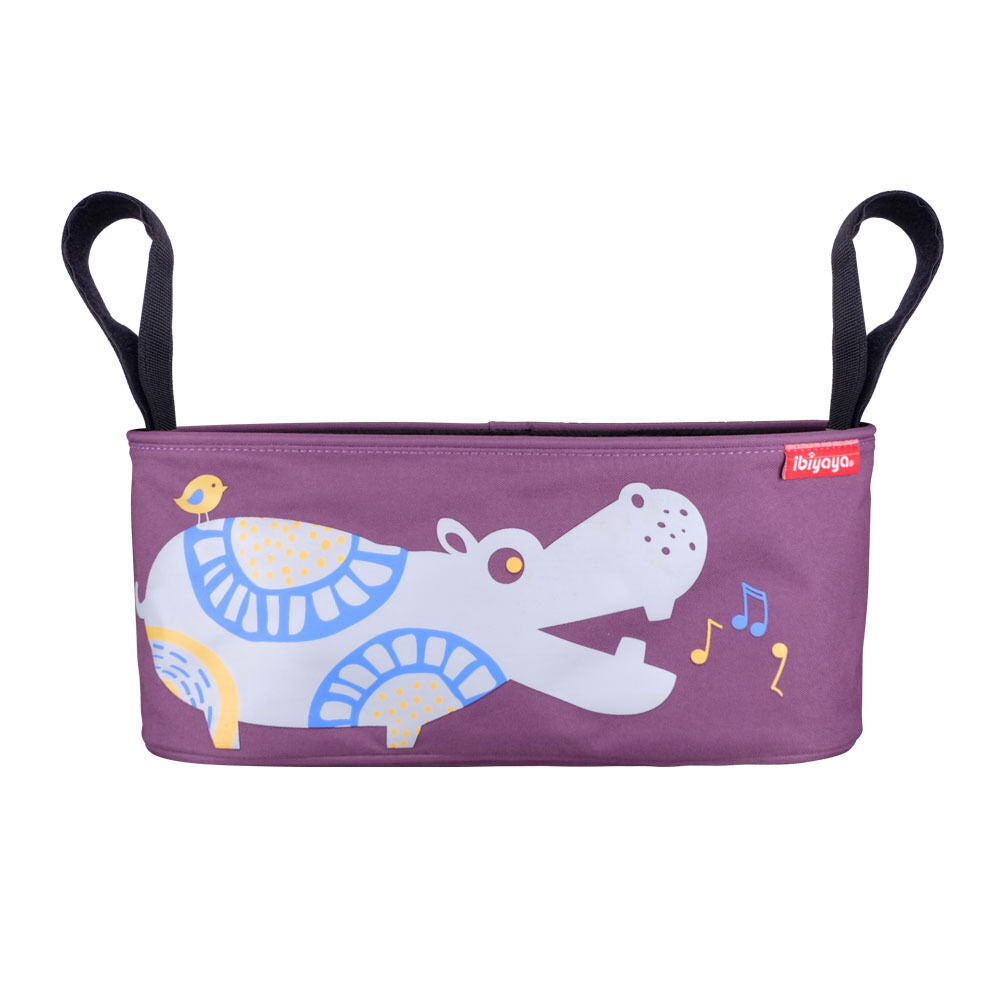 Ibiyaya Hippo/Purple Pet Pram/Stroller Organiser Pouch/Storage Bag
