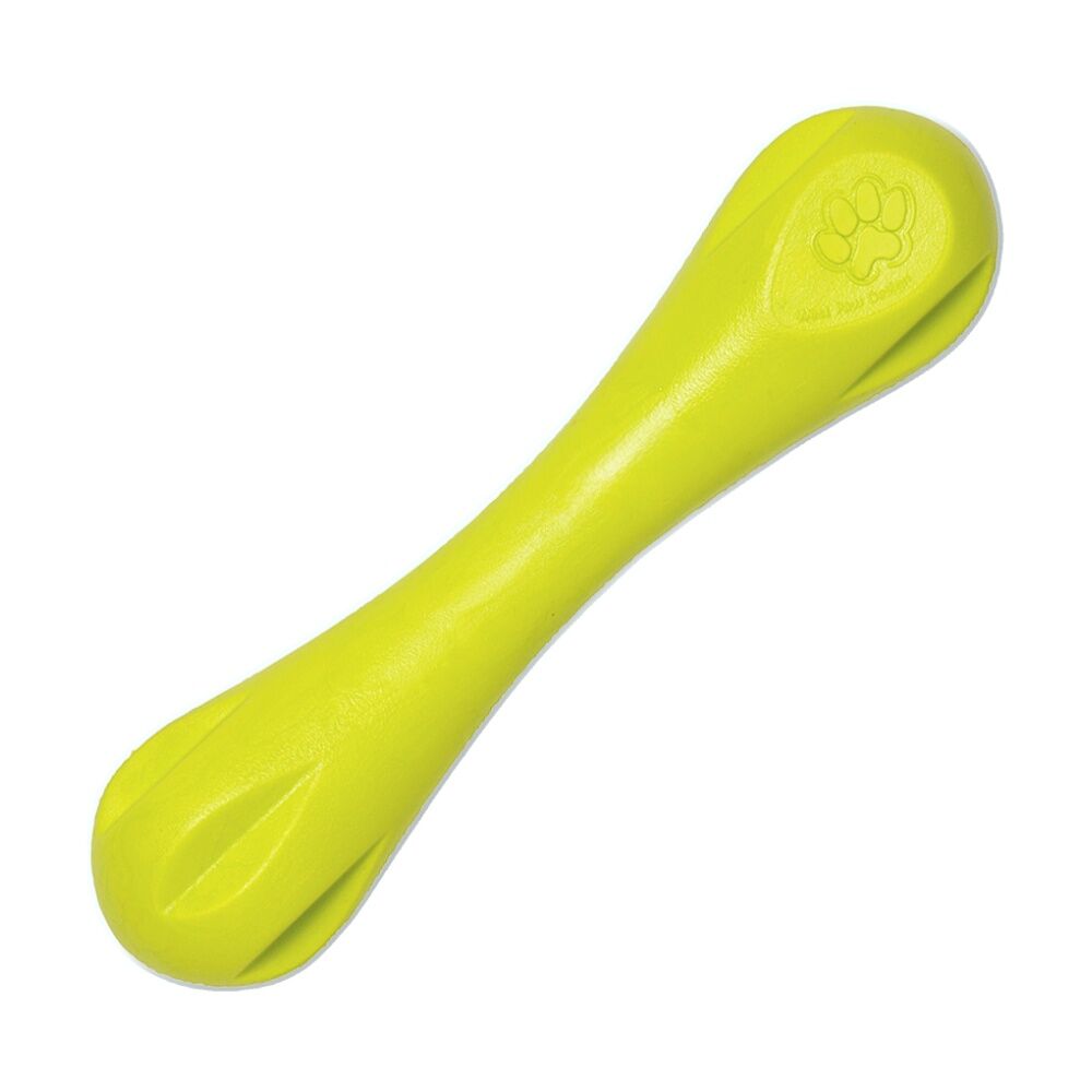 West Paw Large Granny Smith Hurley Bone Pet Dog Fetch Throwing Chew Toy
