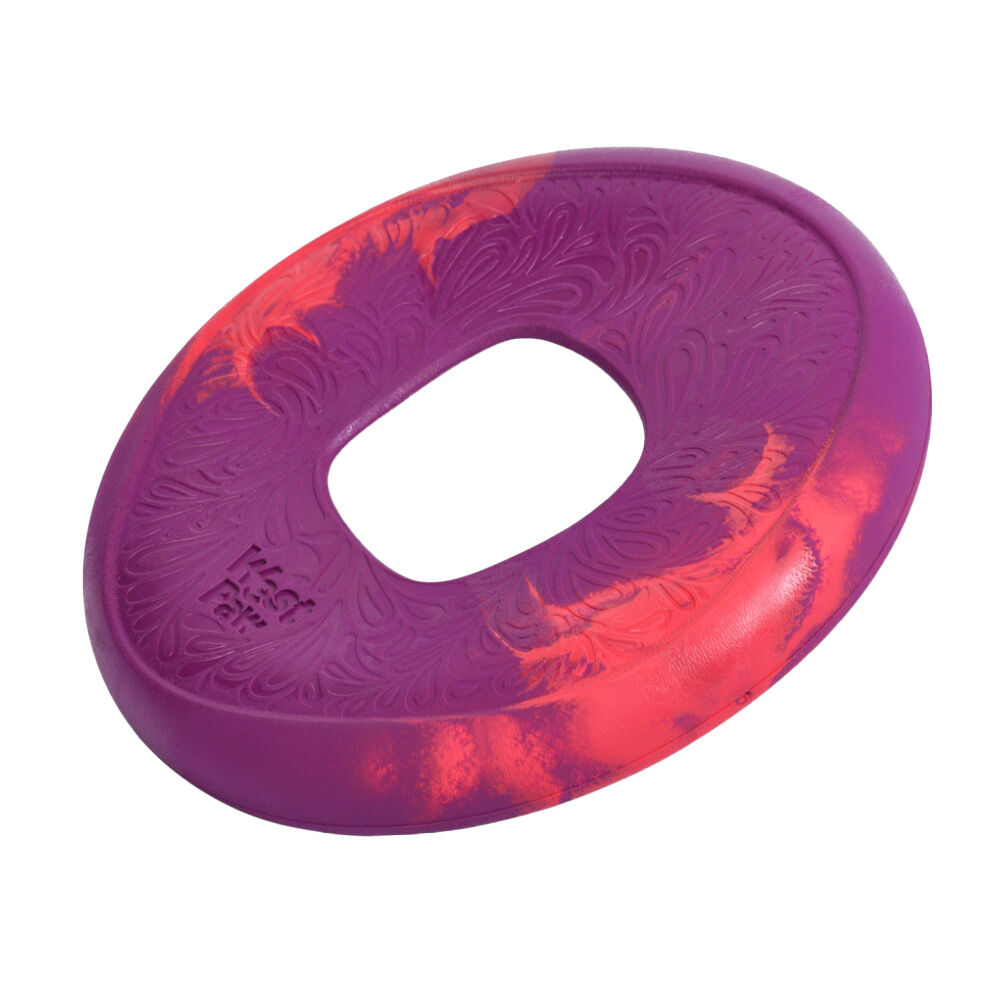 West Paw Large Hibiscus Sailz Discus Golf Pet Dog Throwing Soft Chew Toy