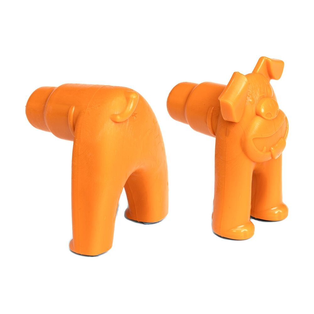 West Paw 2pc West Paw Toppl Stopper Pet Dog Feeding Accessory Tangerine (2 Pack) — image 2