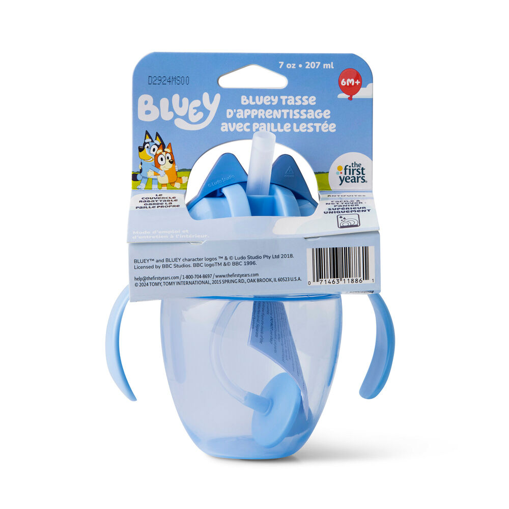 The First Years 207ml 6 Months+ Bluey Weighted Straw Trainer/Sippy Cup — image 2