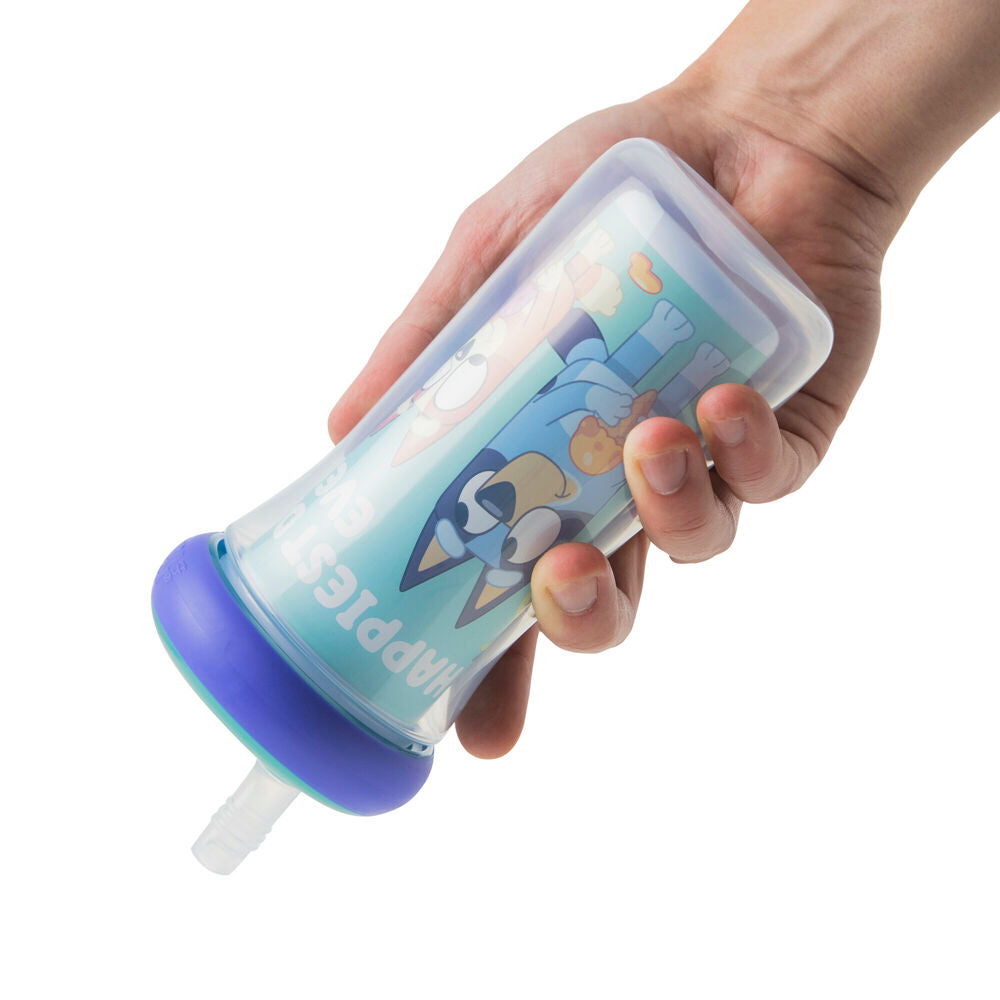 The First Years Bluey Insulated Straw Bottle w/DropGuard 266ml 18m+ (2 Pack) — image 4