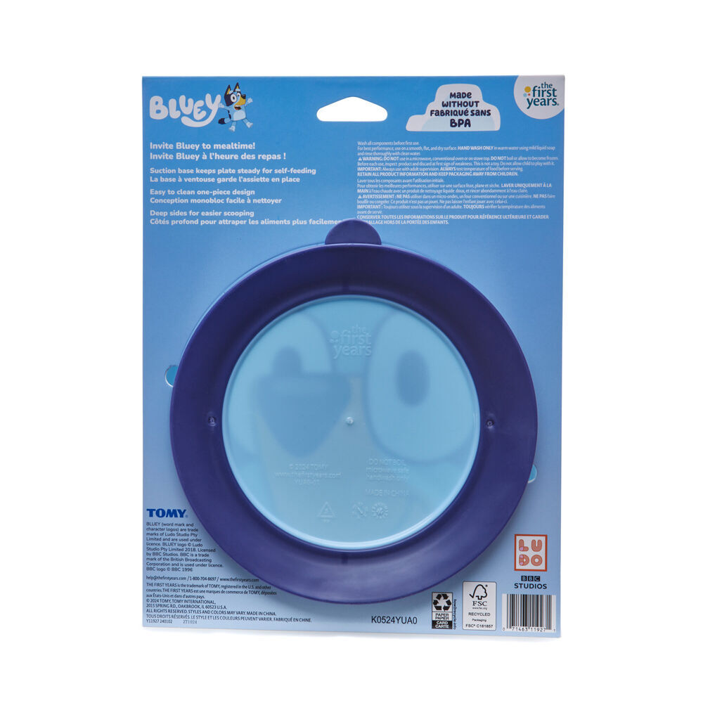 The First Years Bluey Character Children's Plate with Suction Base 6m+ (2 Pack) — image 3