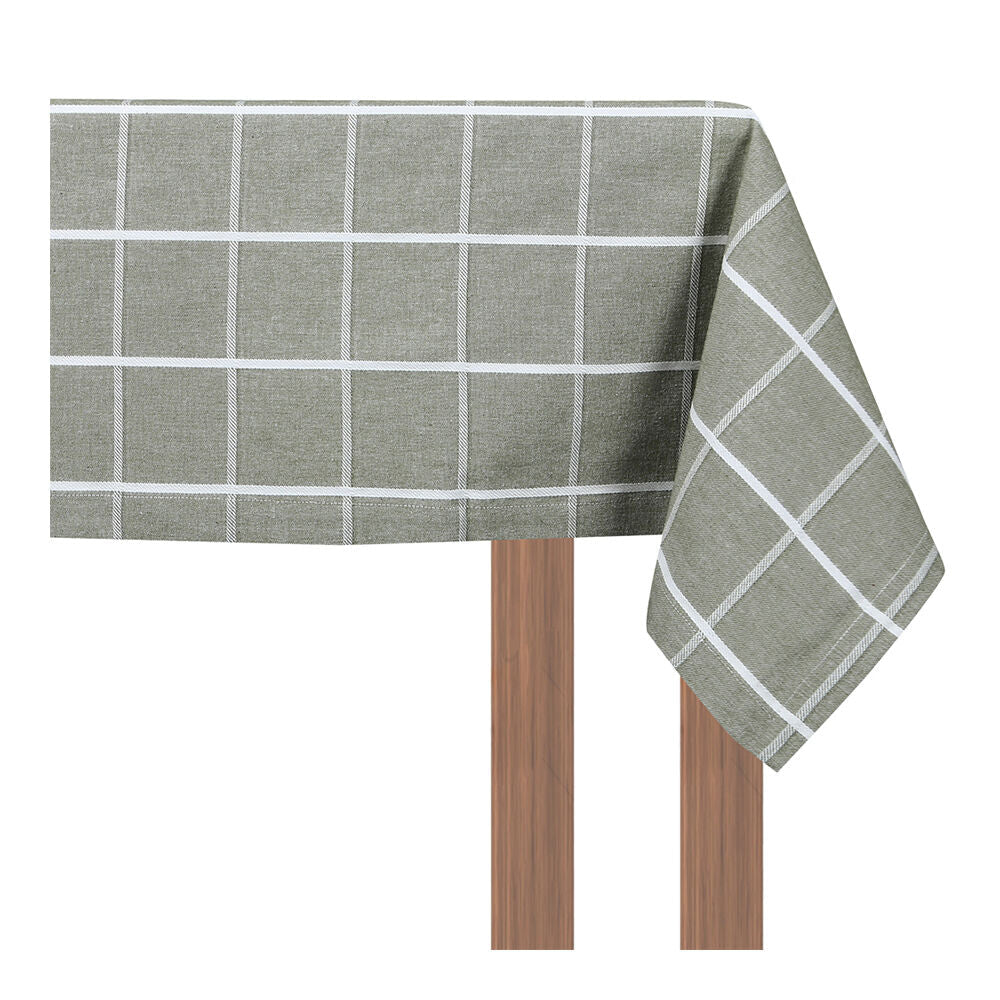 Nf-Home & Entertaining Essentials NF Home & Entertaining Essentials Greenland Table Cloth 180x150cm Grid Green