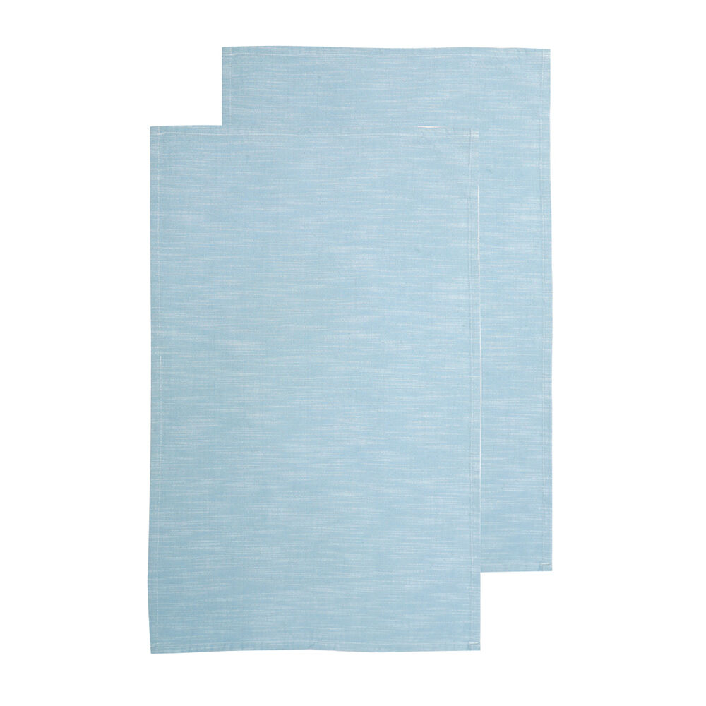 Nf-Home & Entertaining Essentials NF Home & Entertaining Essentials Elysian Tea Towel 45x70cm Solid Blue (2 Pieces)