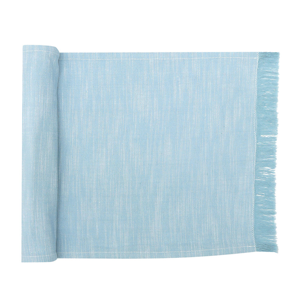 Nf-Home & Entertaining Essentials NF Home & Entertaining Essentials Elysian Table Runner 35x250cm Woven — Blue