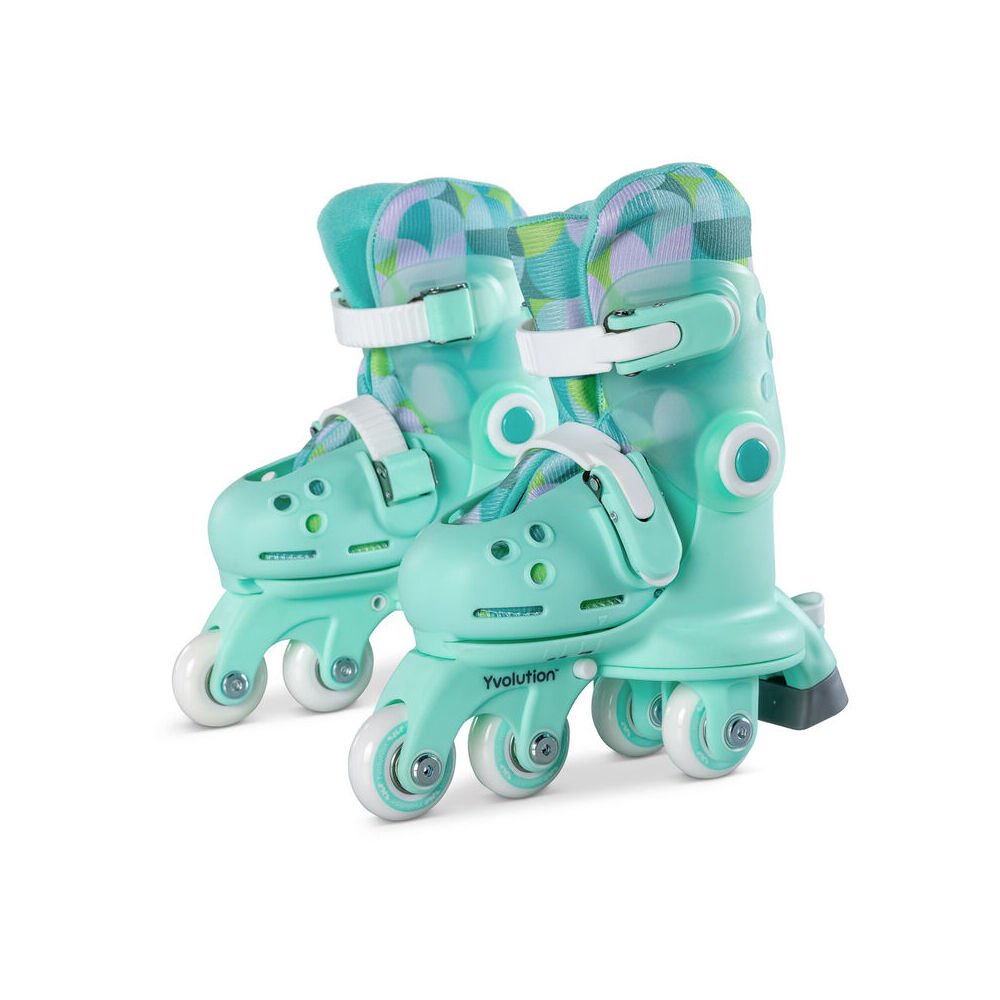 Yvolution Twista Learner/Inline Roller Skates Kids/Child Size 7-11 2y+ — Green