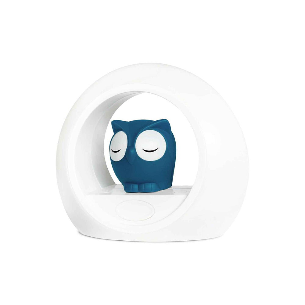 Zazu Lou Owl 20cm Voice Activated Night Light/Soother for 0m+ Baby/Infant — Blue