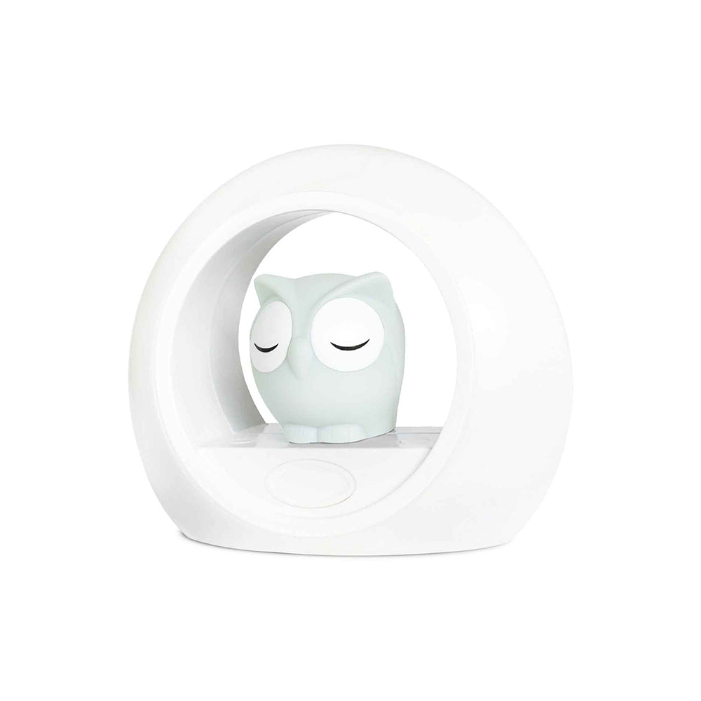 Zazu Lou Owl 20cm Voice Activated Night Light/Soother for 0m+ Baby/Infant — Grey