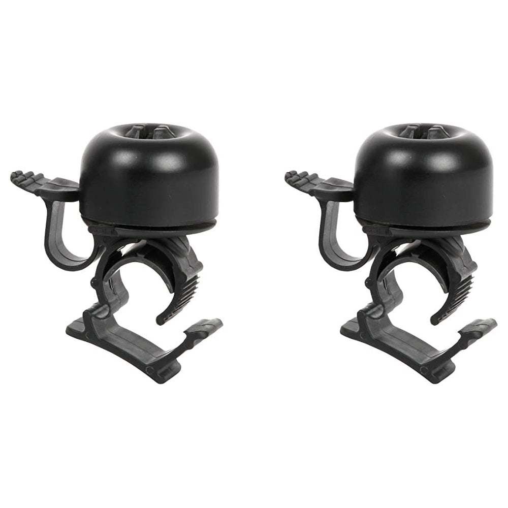 Zefal Piing Bicycle Handlebar Ring Bell Cycling Accessory Aluminium Black (2 Pack)