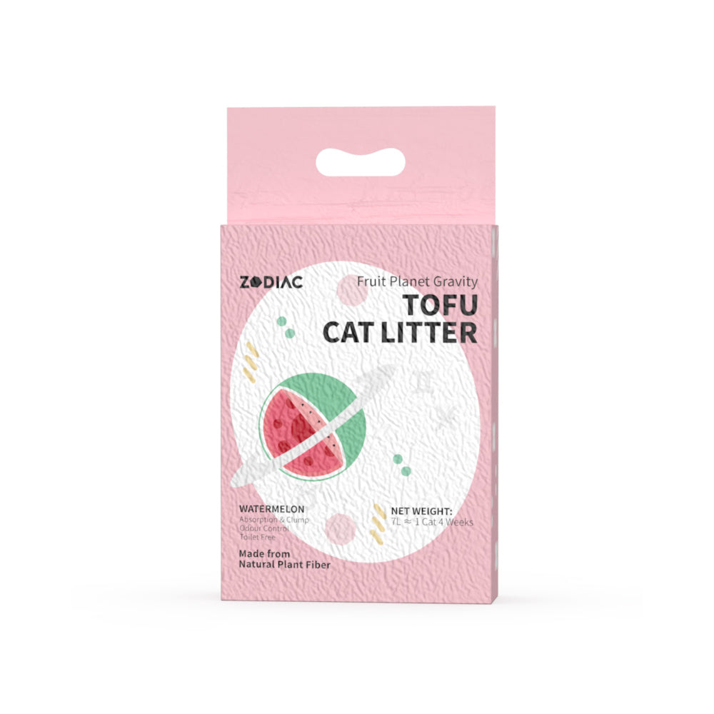 Zodiac 7L/2.5kg Fruity Tofu Soy Pulp Cat Litter Absorbent/Clumping Watermelon