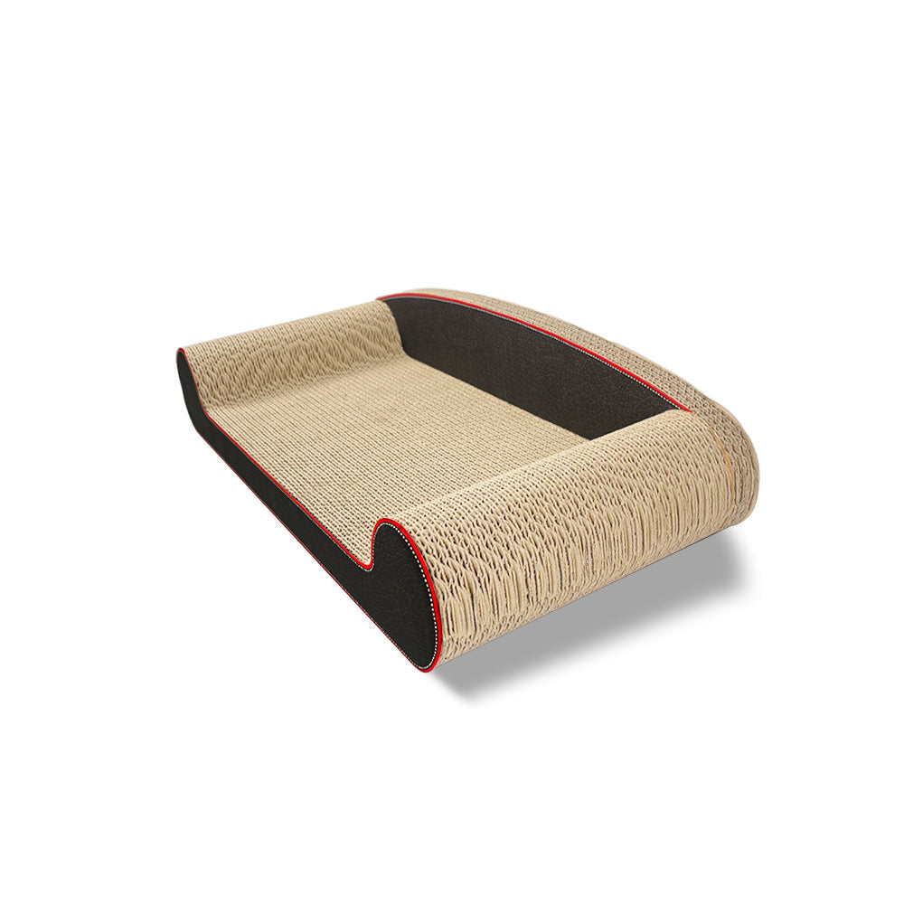 Zodiac Pet Cat 24.5x50cm Sofa Chair Scratcher Furniture Scratching Bed Black — image 2