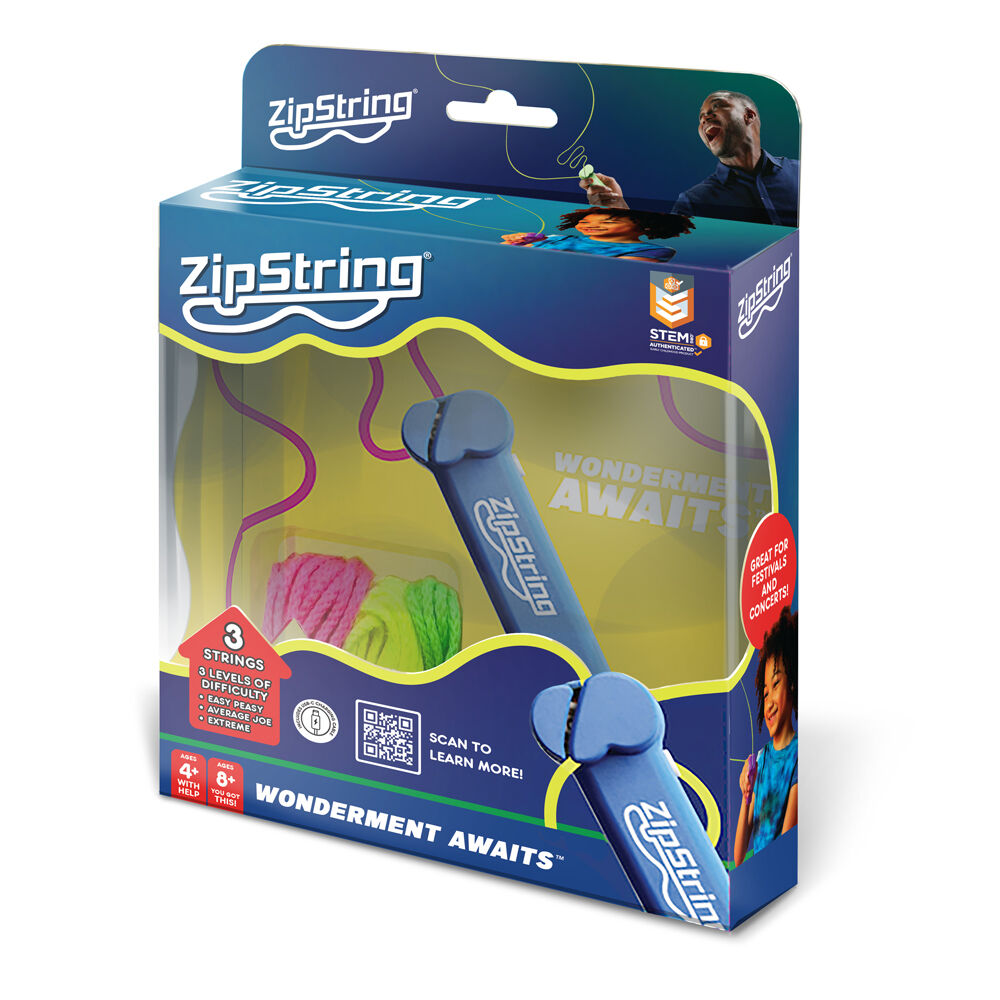 Zipstring String Launcher Fidget STEM Toy Rechargeable 10.7x3.3cm Assorted 8y+