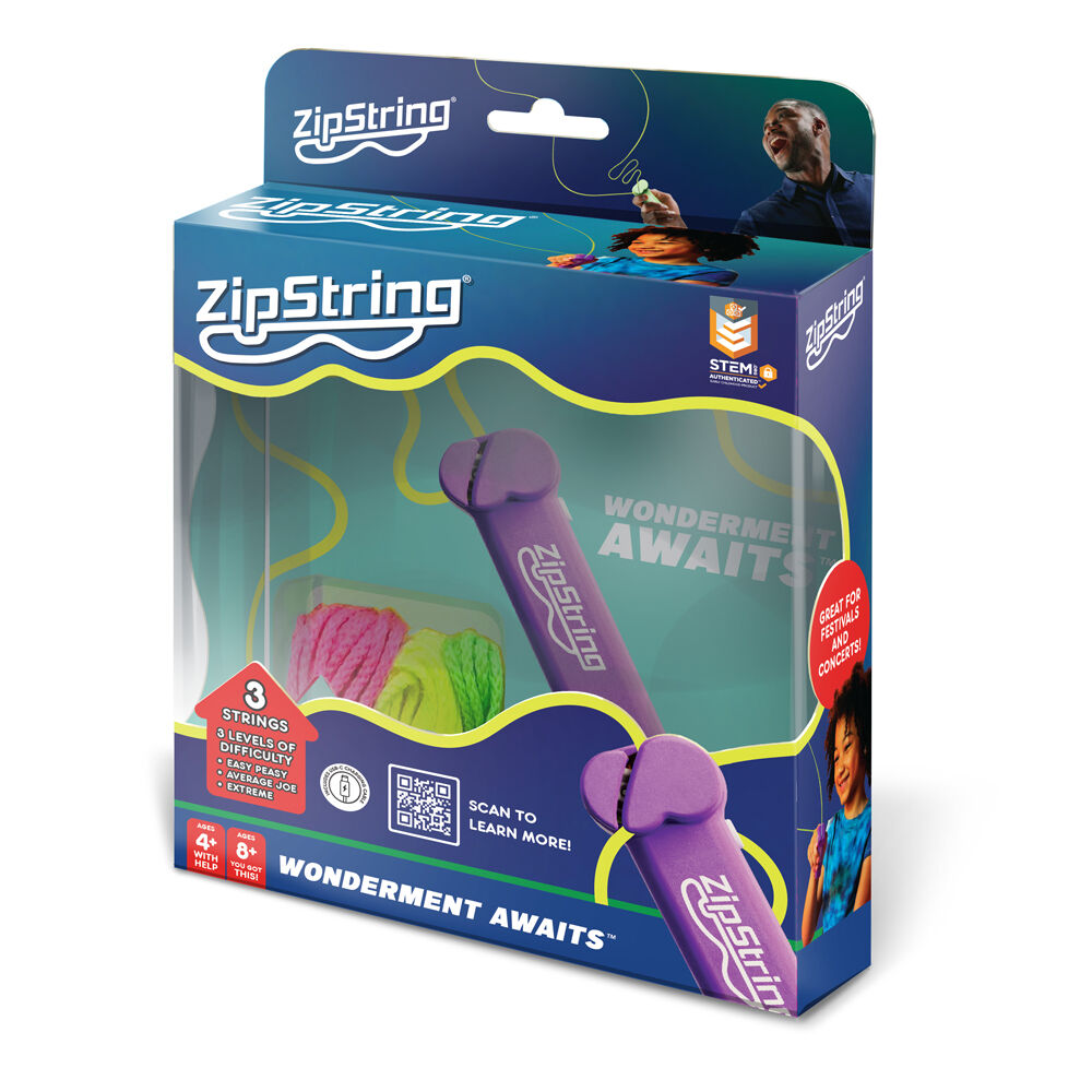 Zipstring String Launcher Fidget STEM Toy Rechargeable 10.7x3.3cm Assorted 8y+ — image 3