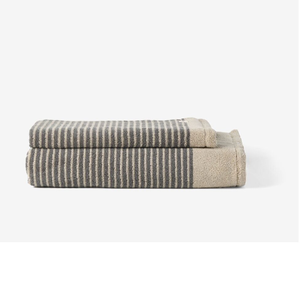 Linen House 40x60cm 630GSM Inverloch Shadow Charcoal Cotton Bathroom Hand Towel — image 2