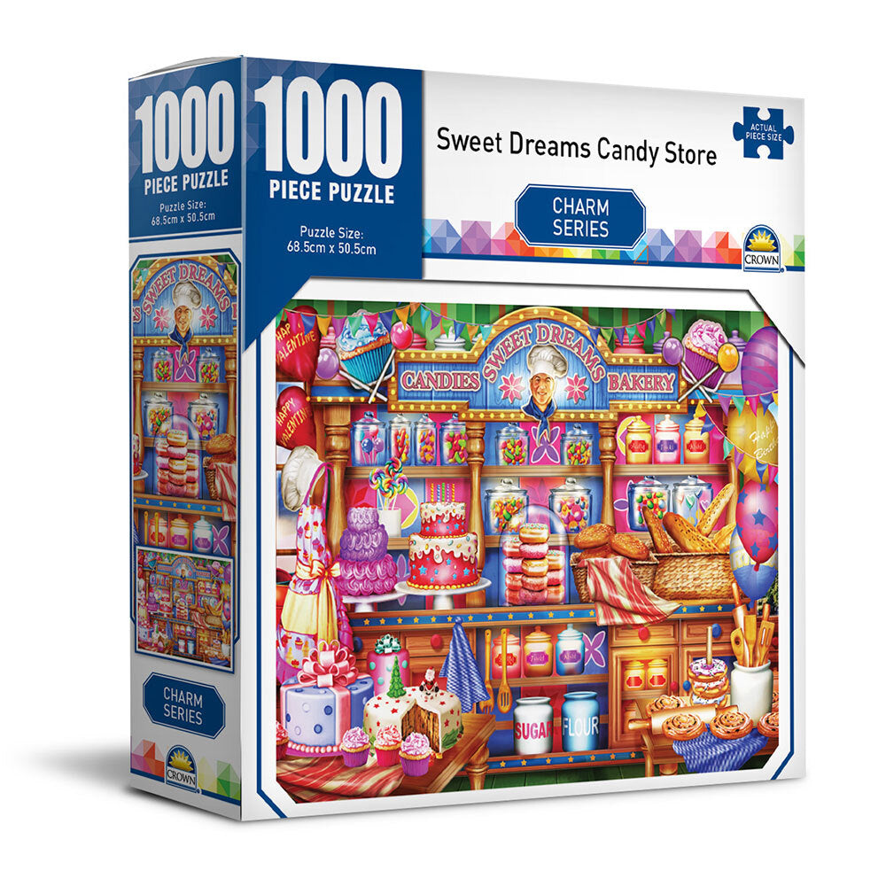 Crown Charm Series Candy Store 68.5cm Jigsaw Puzzle Toys 8y+ Family/Kids (1000 Pieces)