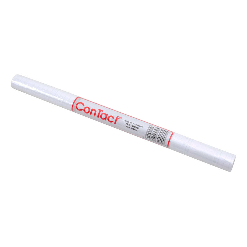 Contact 1m 50 Micron Self-Adhesive Notebook/Books Covering/Protection Clear (5 Pack) — image 2