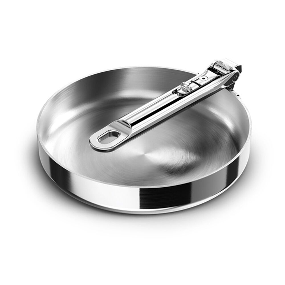 Joseph Joseph Space Saving 20cm Frying Pan With Foldable Handle Stainless Steel