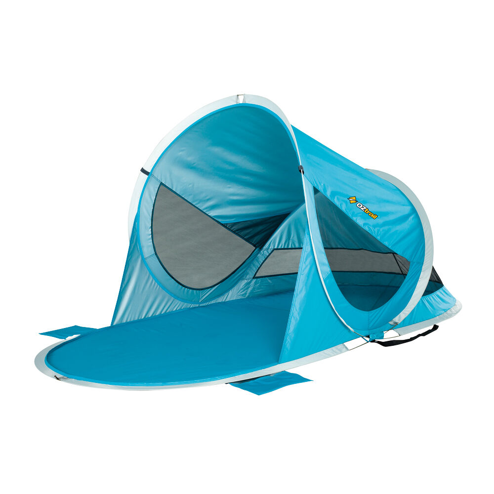 10000388-oztrail-pop-up-beach-dome-shelter-upf50-2-35x1-15m-blue