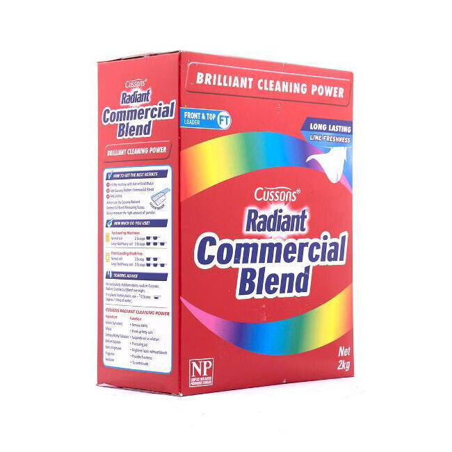 Cussons Radiant Commercial Blend Front/Top Loader Laundry Powder 2kg Clean Fresh — image 2