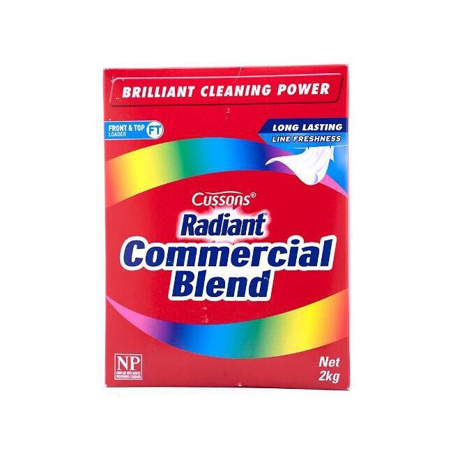 Cussons Radiant Commercial Blend Front/Top Loader Laundry Powder 2kg Clean Fresh