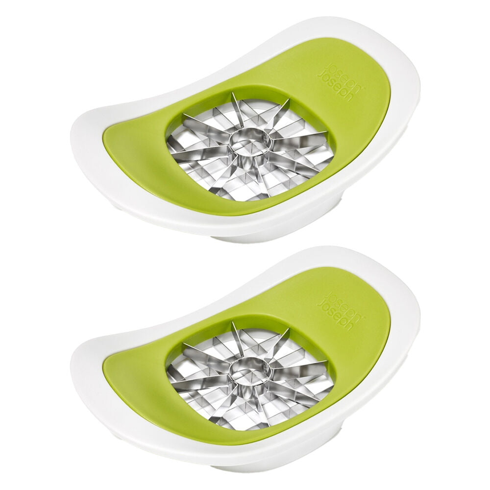 Joseph Joseph Nest Press 2-in-1 Corer & Chipper Kitchen Utensil Stone/Green (2 Pack)