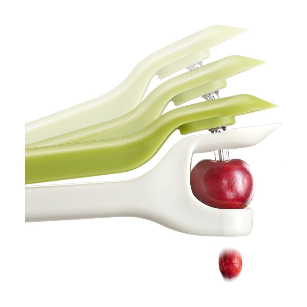 Joseph Joseph Tweezy 2-in-1 Pitter and Huller Kitchen Utensil Stone-Green — image 2
