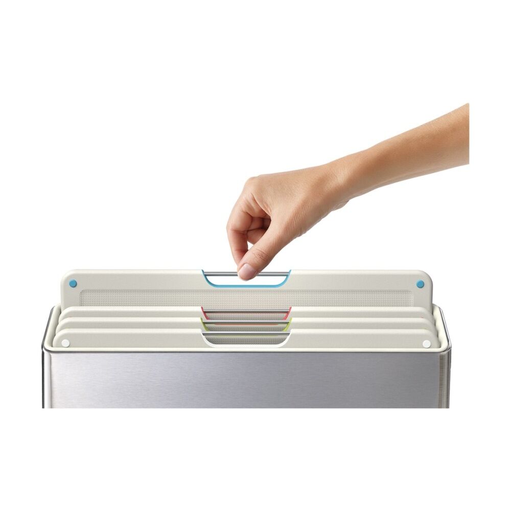 Joseph Joseph Folio Chopping Board Set With Stainless Steel Organiser Stone (4 Pieces) — image 4