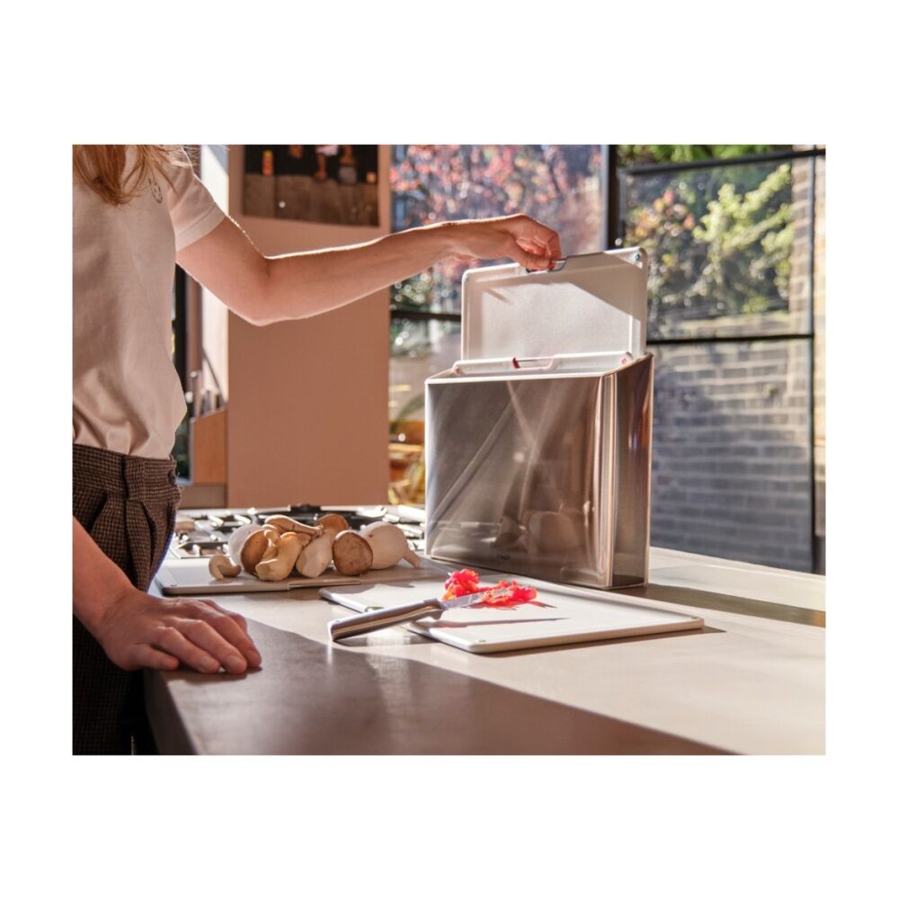 Joseph Joseph Folio Chopping Board Set With Stainless Steel Organiser Stone (4 Pieces) — image 8