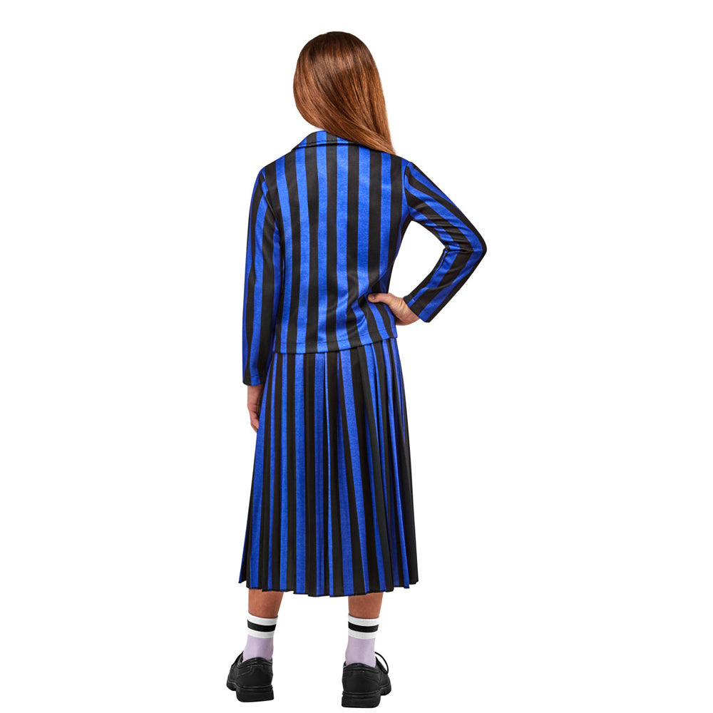 Wednesday Nevermore Blue Academy Uniform Net Costume Party Dress-Up — image 4