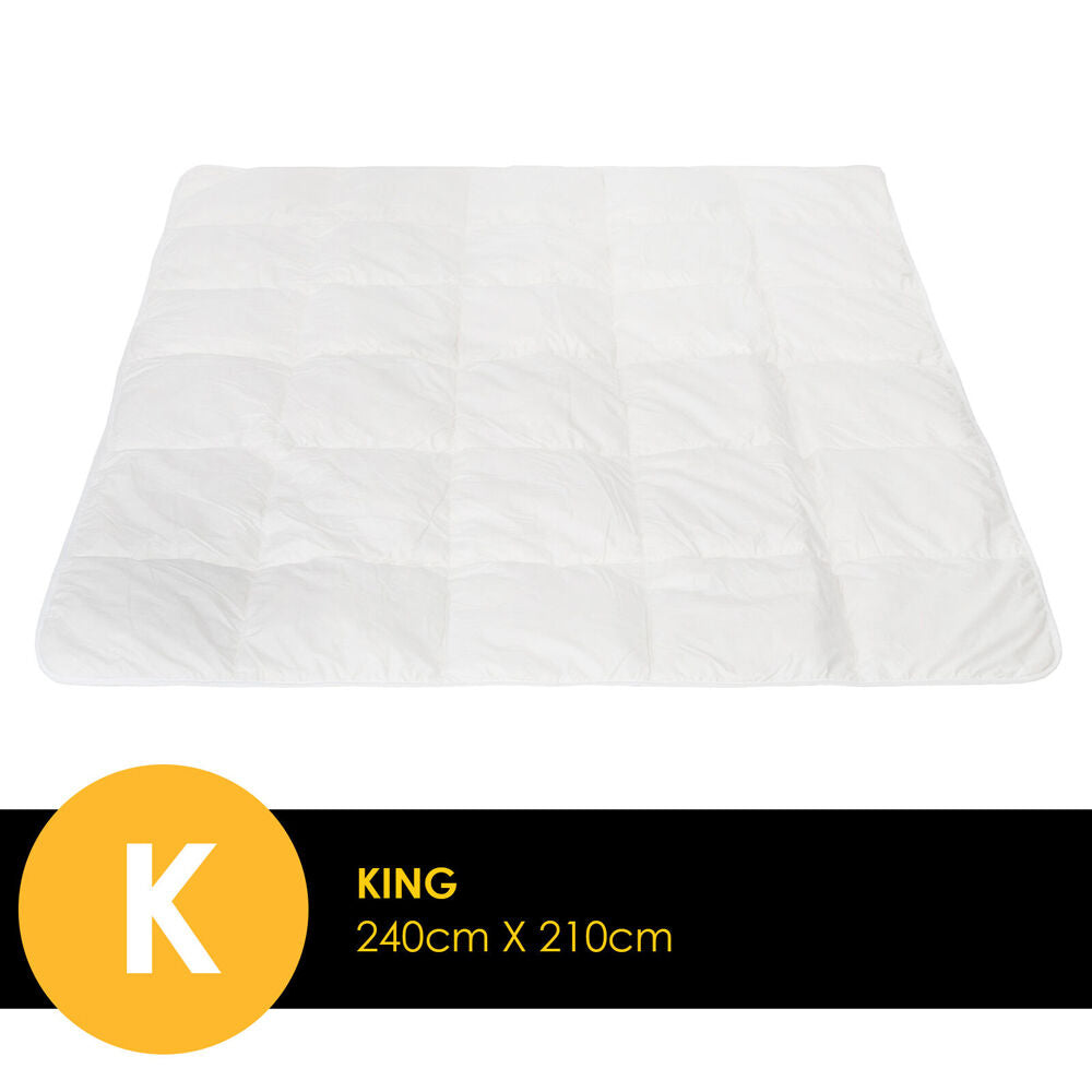 Casa Decor Silk Quilt Bedding Cover 360GSM White — image 2