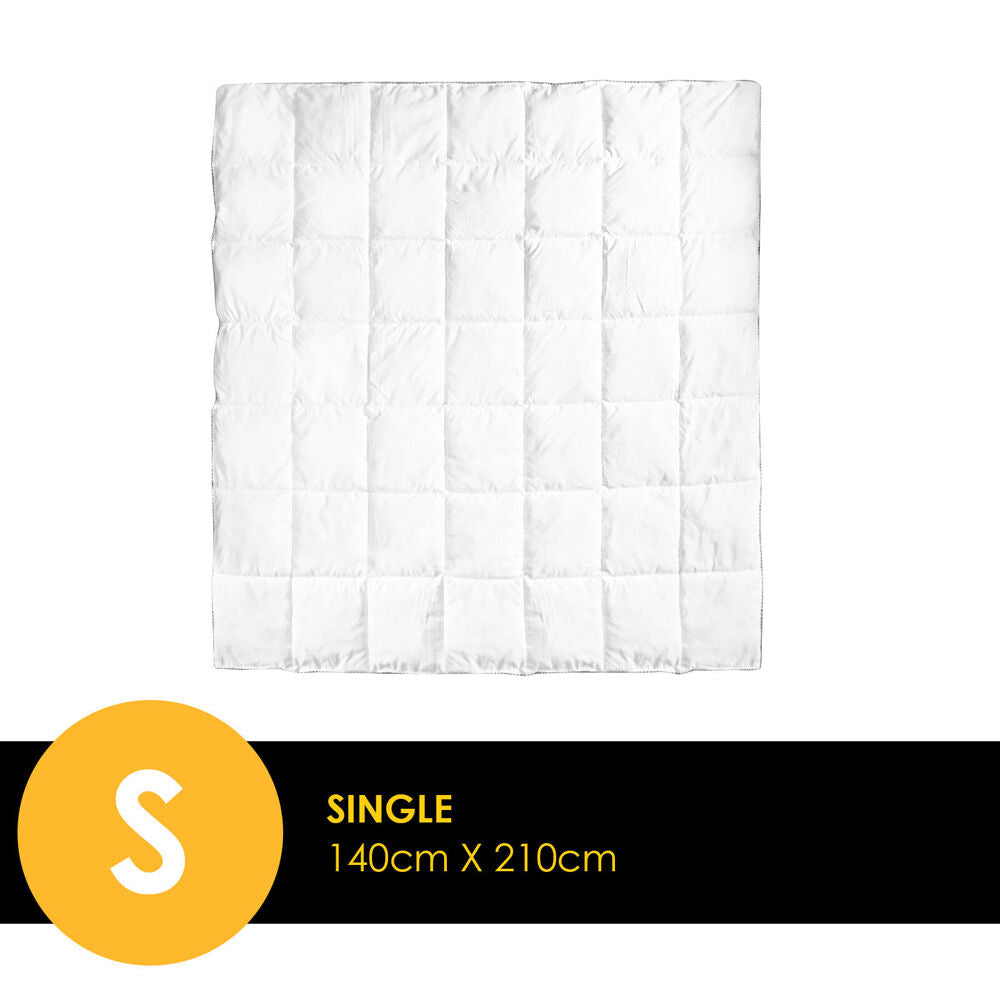Royal Comfort Luxury Bamboo Quilt 250GSM - White — image 2
