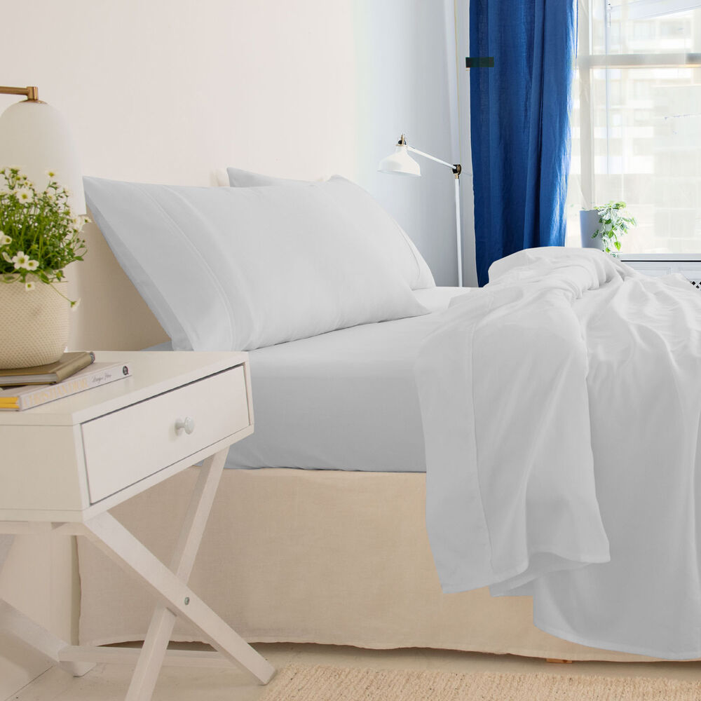 Royal Comfort Balmain Sheet Set 1000TC Bamboo Cotton Cool Grey — image 3