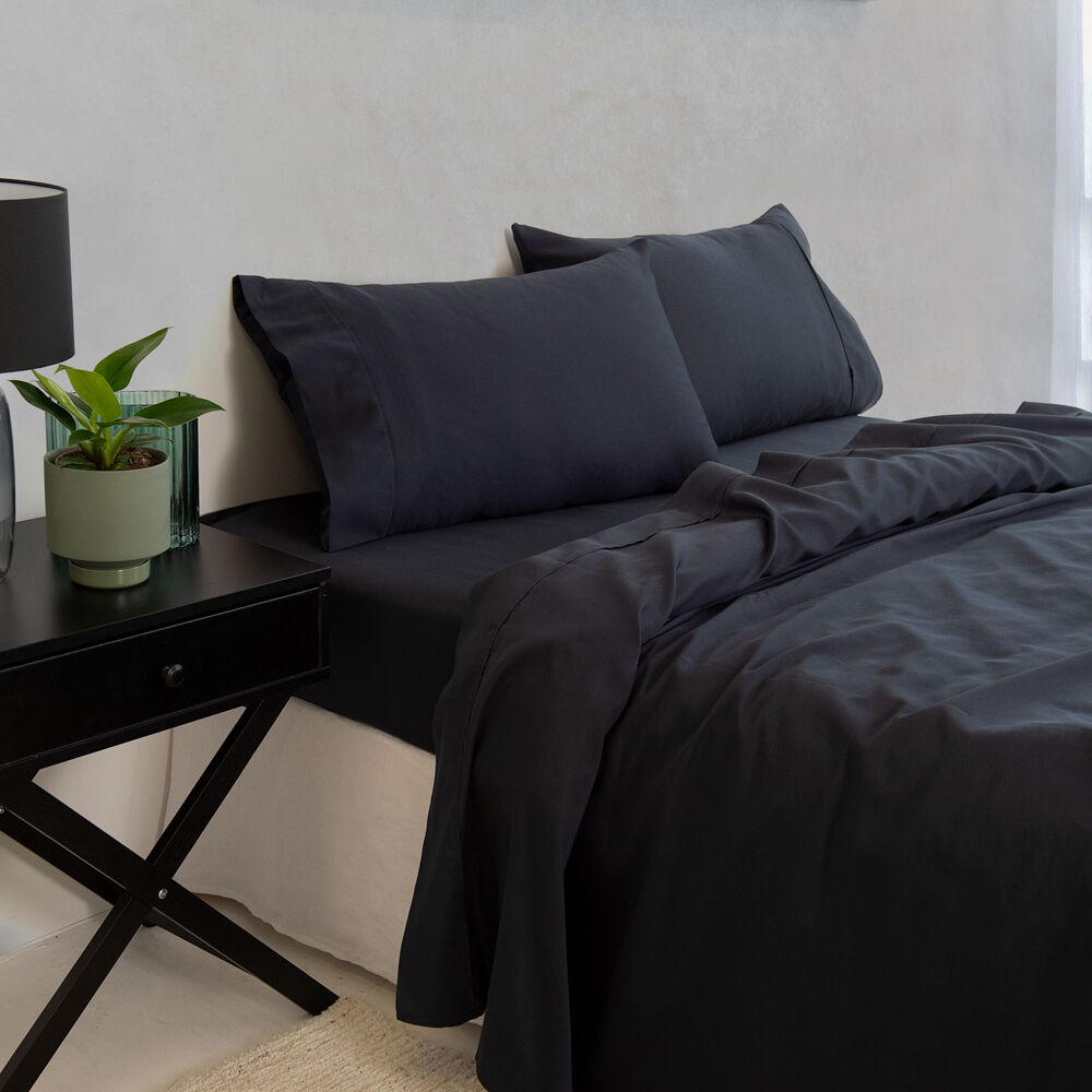Royal Comfort Balmain Sheet Set 1000TC Bamboo Cotton Charcoal — image 2
