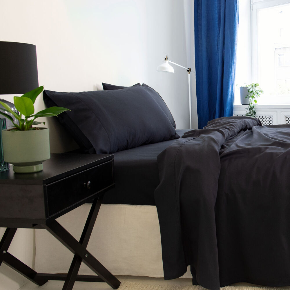 Royal Comfort Balmain Sheet Set 1000TC Bamboo Cotton Charcoal — image 3