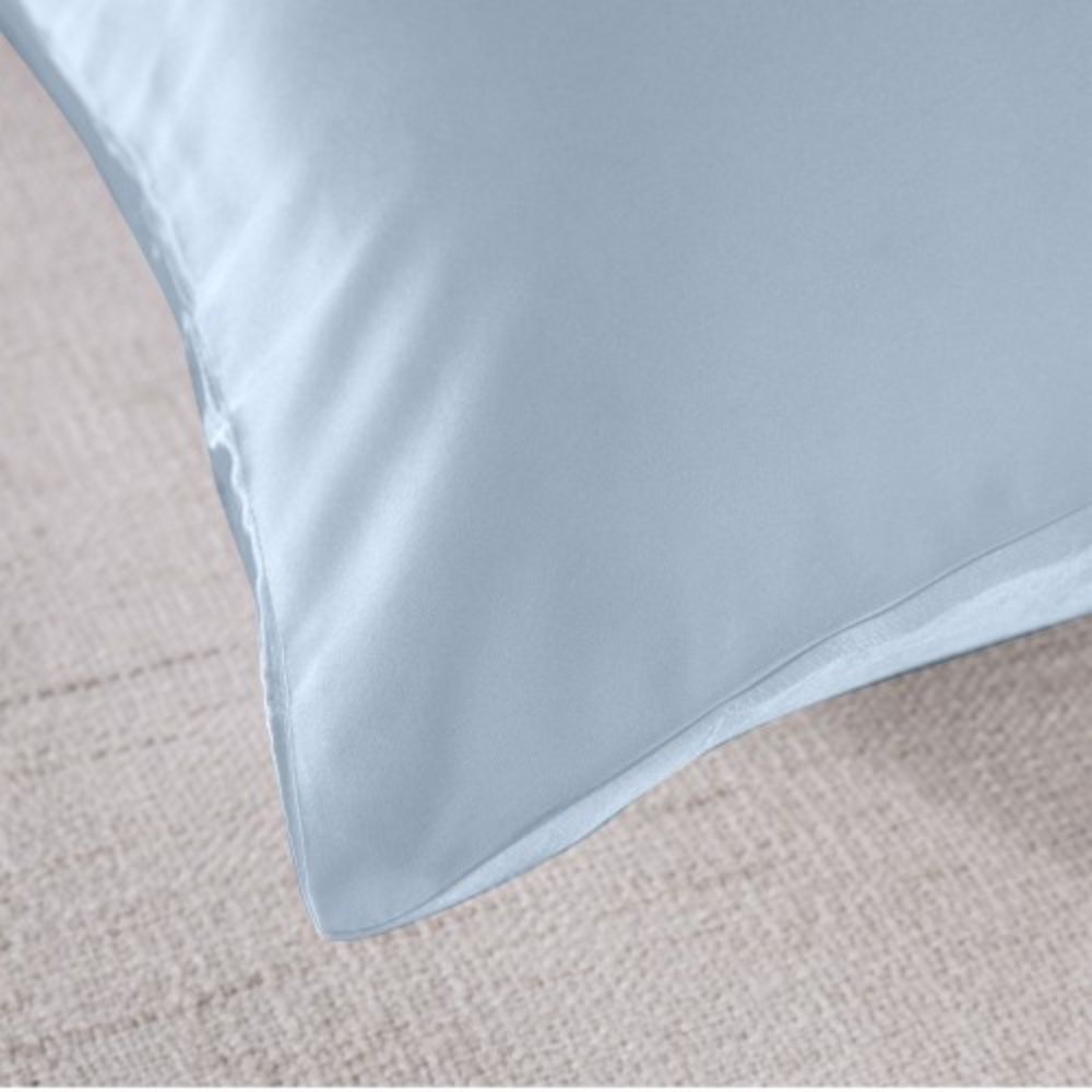 Royal Comfort Pure Silk Pillowcase Single Pack Protector 51x76cm Soft Blue (4 Pack) — image 5