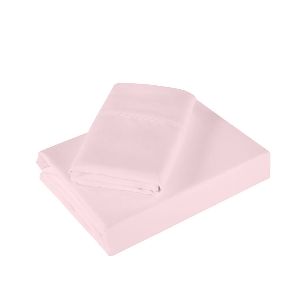 Royal Comfort Ultrasoft Sheet Set/2x Pillowcases 1200TC Soft Pink