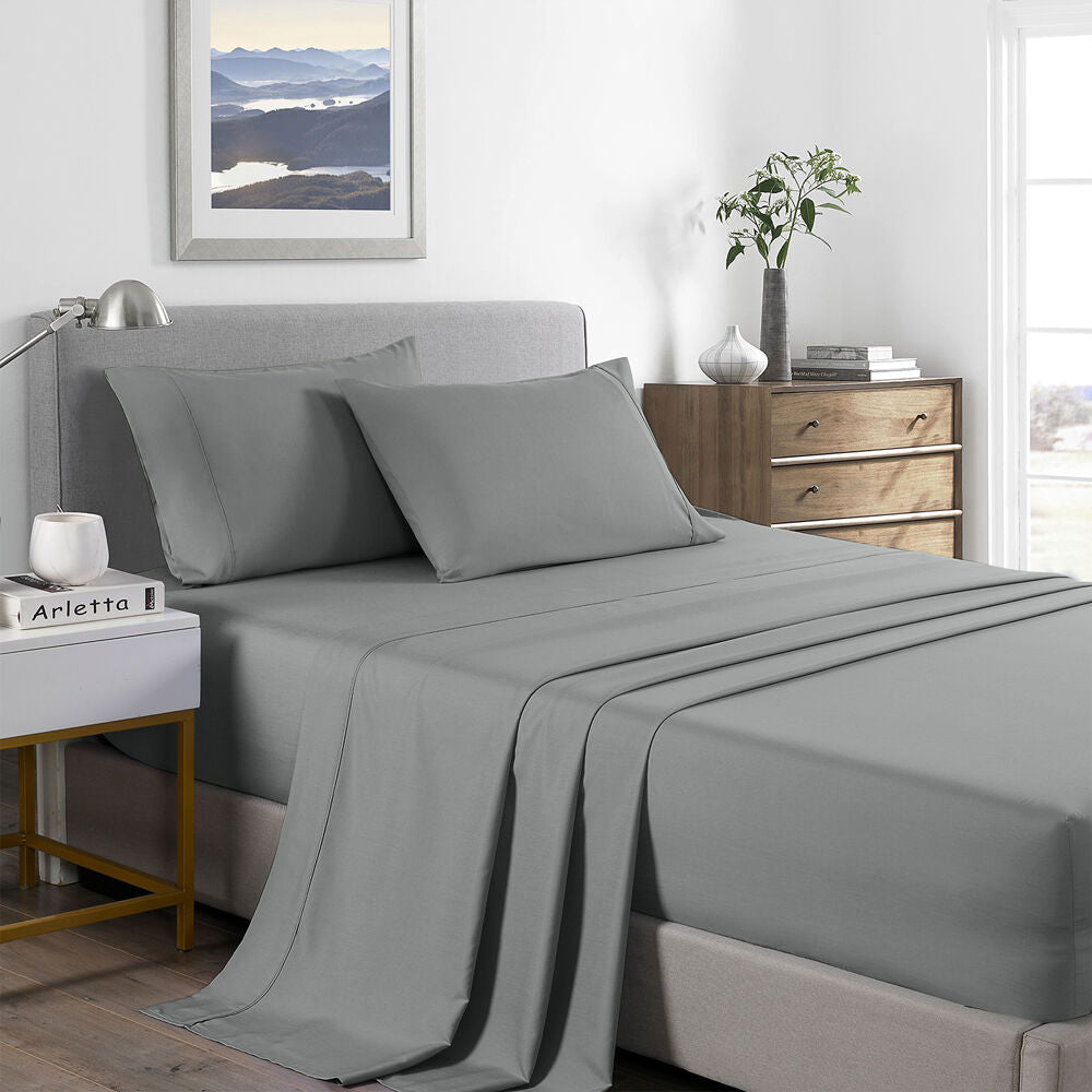 Royal Comfort Sheet Set/2xPillowcase Bamboo Cooling 2000TC Mid — image 2