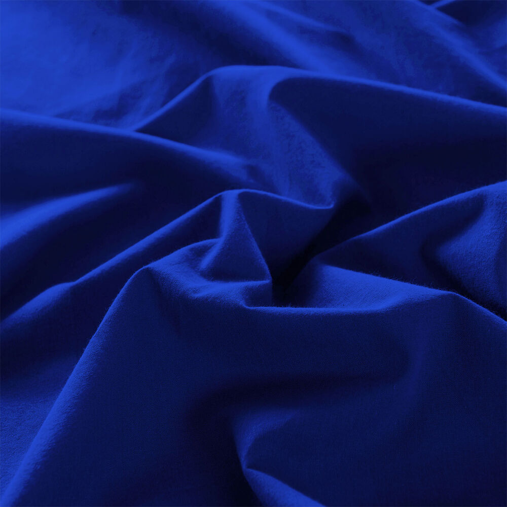 Royal Comfort Cotton Bed Sheet Washed Royal Blue — image 6