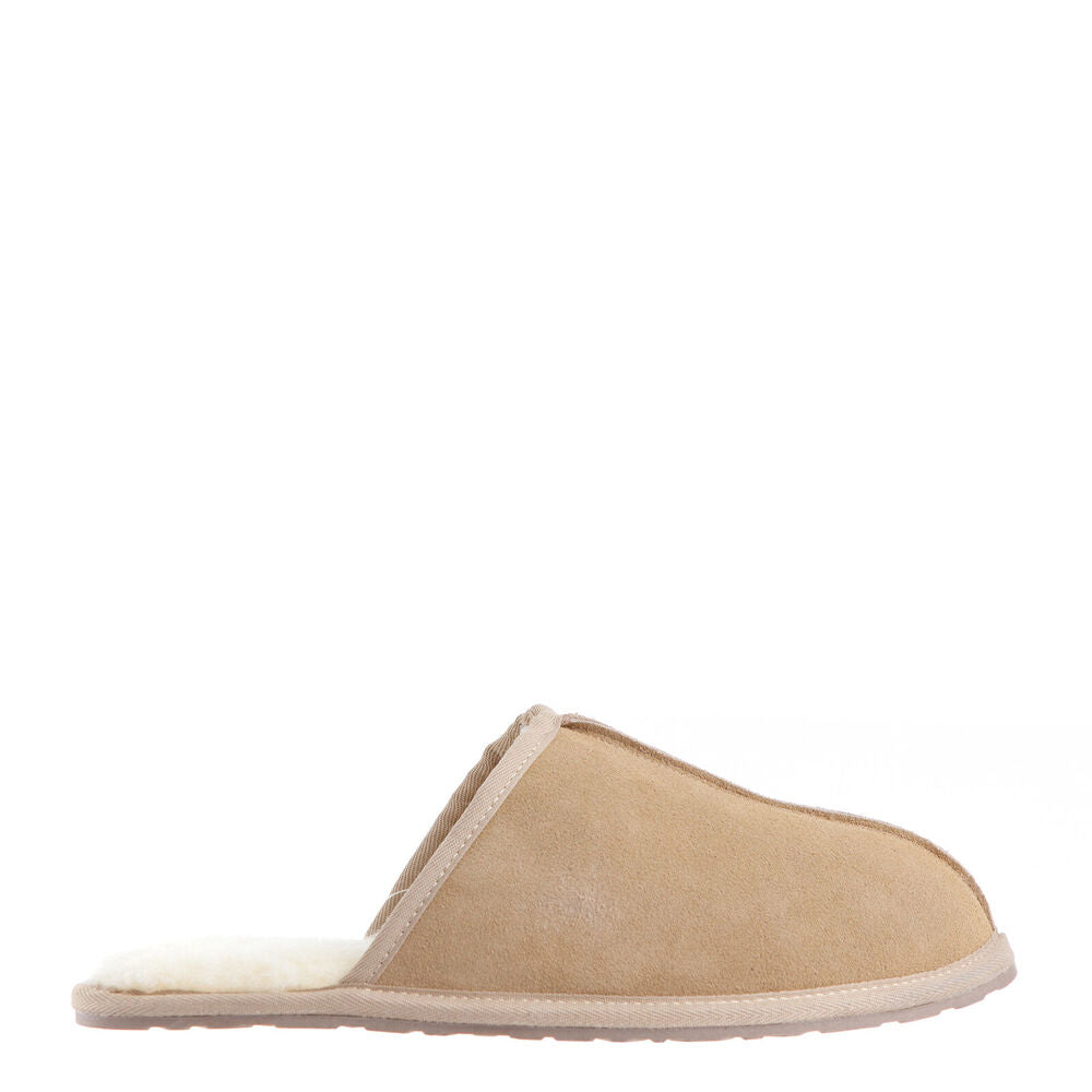 Royal Comfort Scuff Winter Wool Slippers Men's Size Beige — image 3