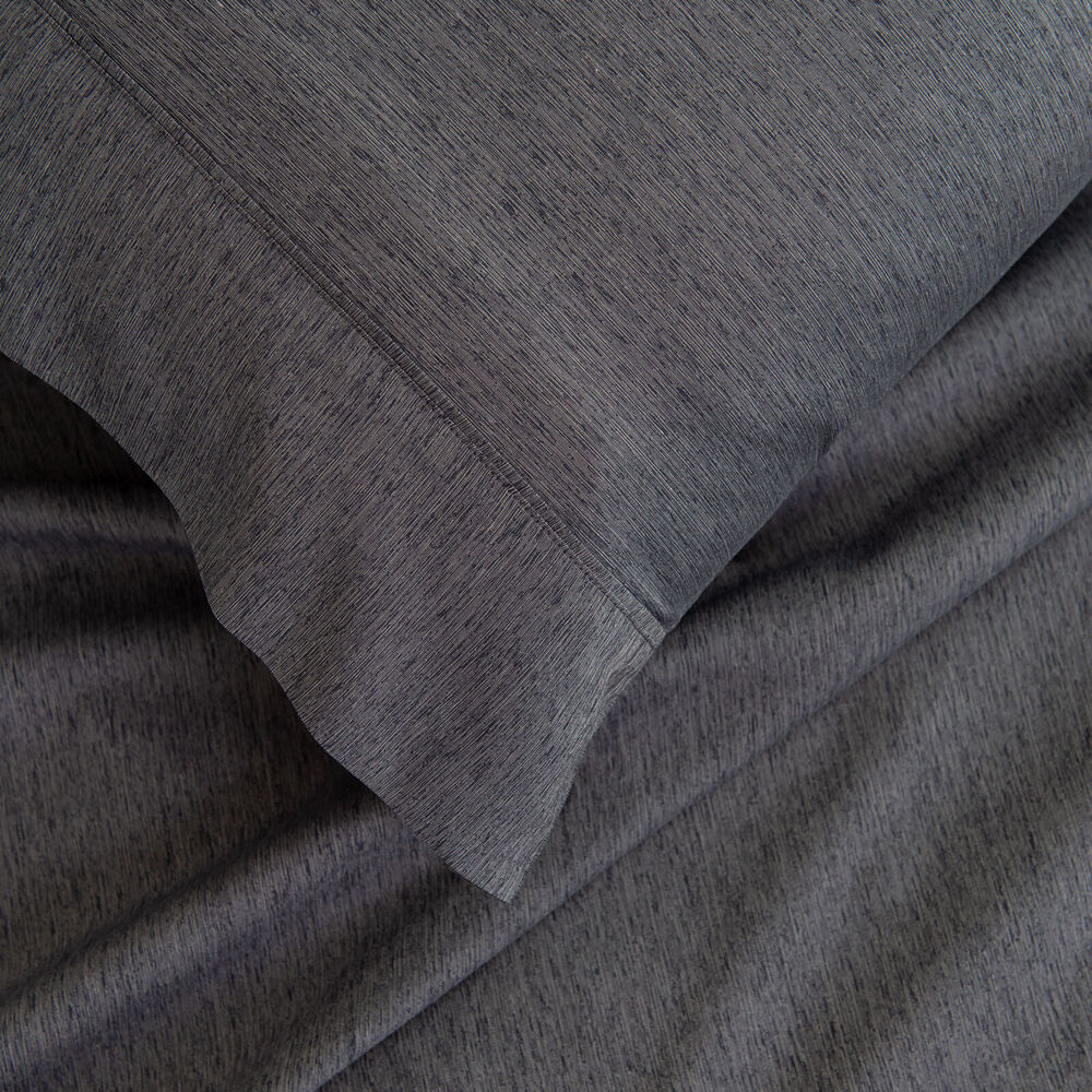 Royal Comfort Sheet Set/2x Pillowcases Bamboo Cooling 3000TC Charcoal — image 5