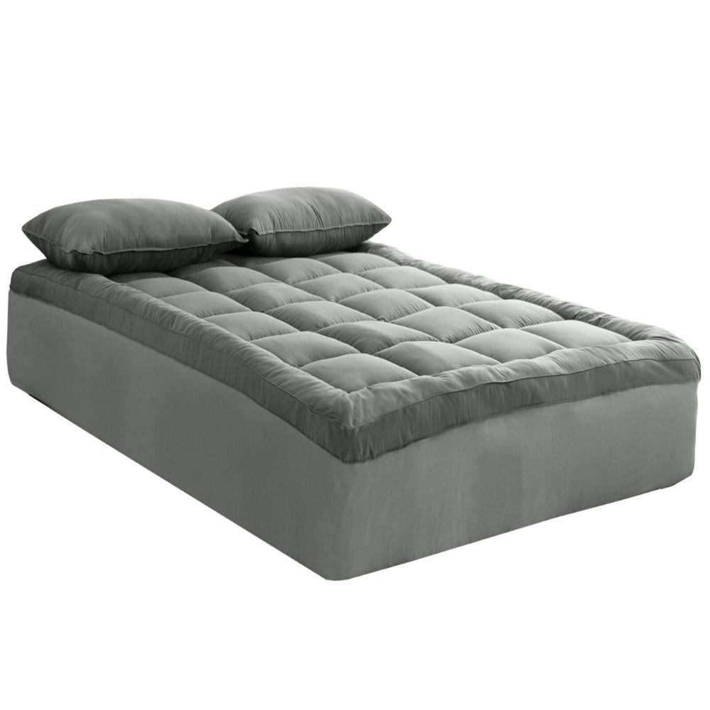 Royal Comfort Charcoal Bamboo Mattress Topper - Grey — image 4