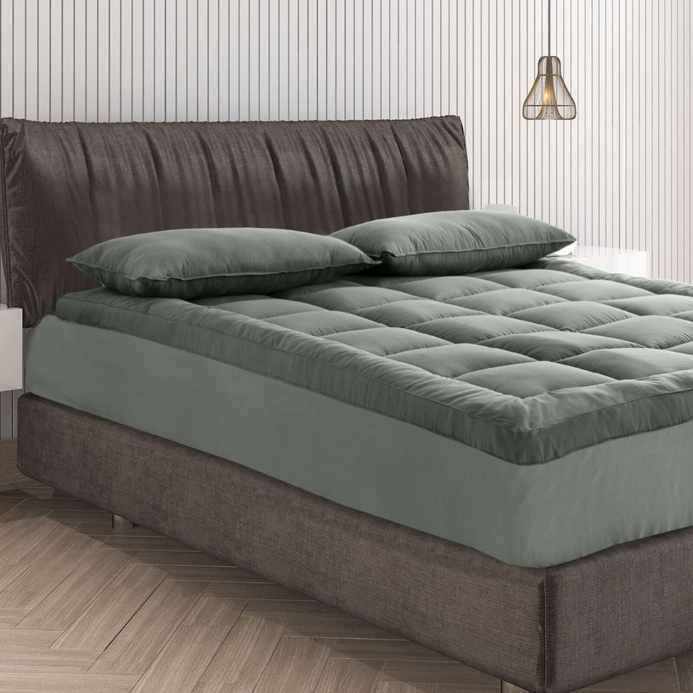 Royal Comfort Charcoal Bamboo Mattress Topper - Grey — image 5