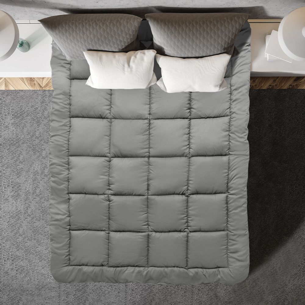 Royal Comfort Charcoal Bamboo Mattress Topper - Grey — image 6