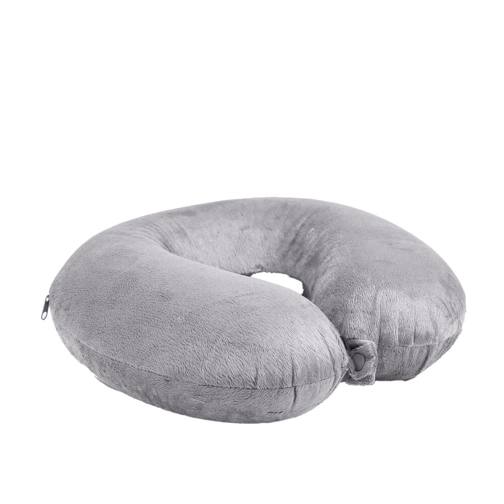 Milano Decor 30x30cm Grey Polyester Memory Foam Travel Neck Support Pillow (4 Pack) — image 5