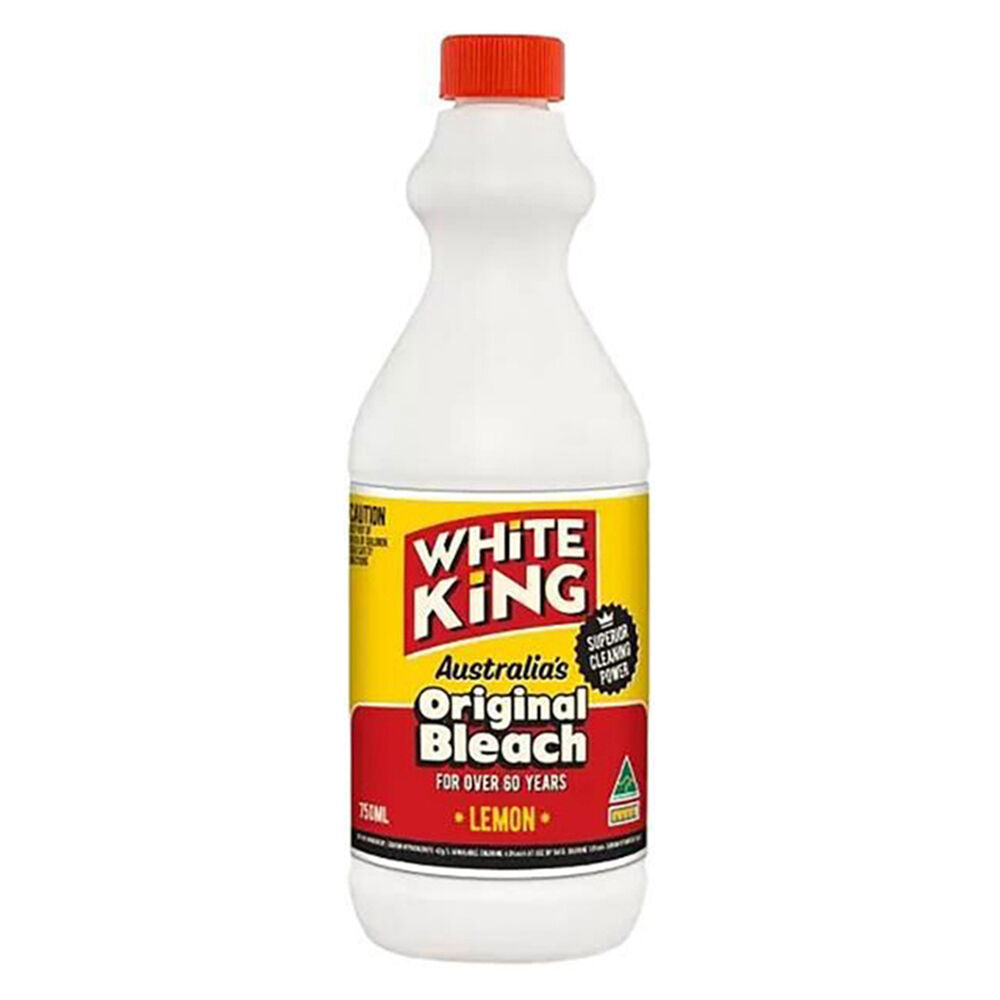 White King Retro Stain-Removing Laundry Cleaning Bleach Original 750ml (12 Pack) — image 2