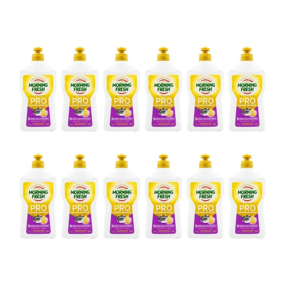 Morning Fresh Dishwashing Liquid Odour Defence Grapefruit Tonic 350ml (12 Pack)
