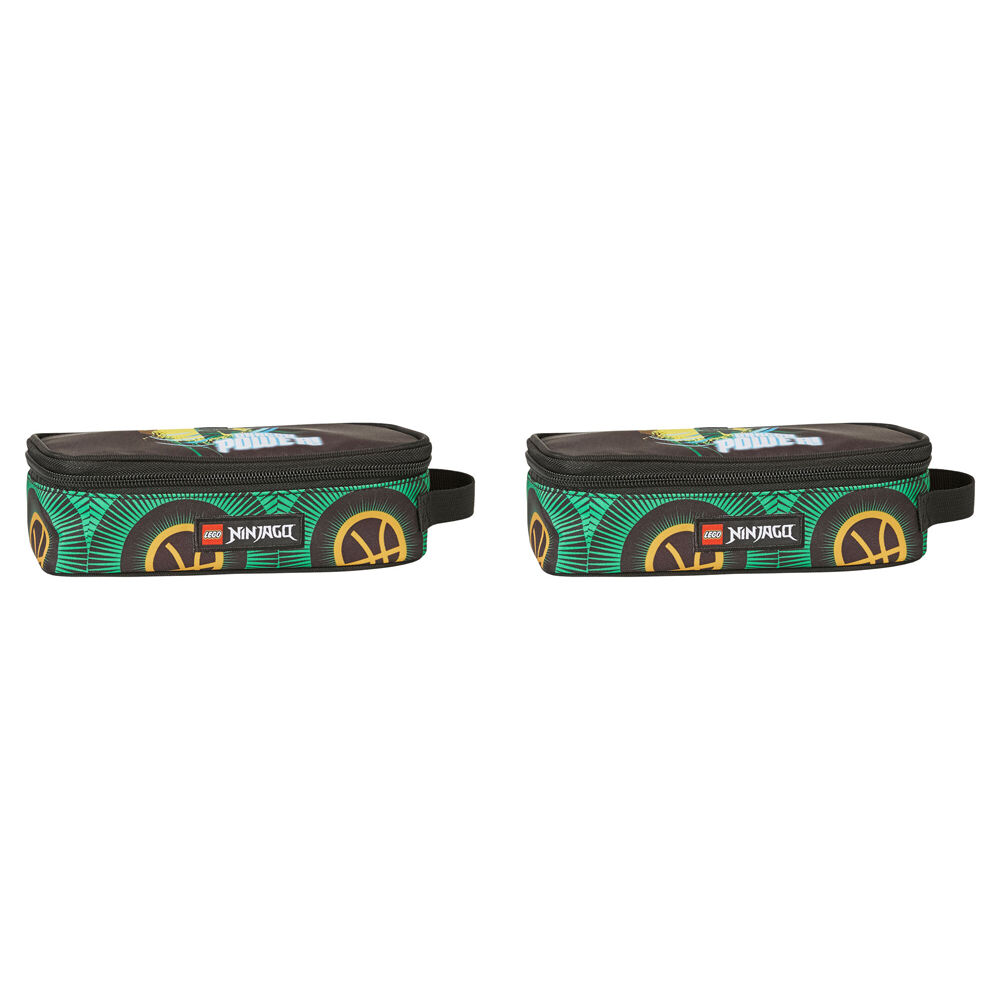 Lego Pencil Box Case Holder Stationery Organiser Ninjago Dragon Power 21x10cm (2 Pack)