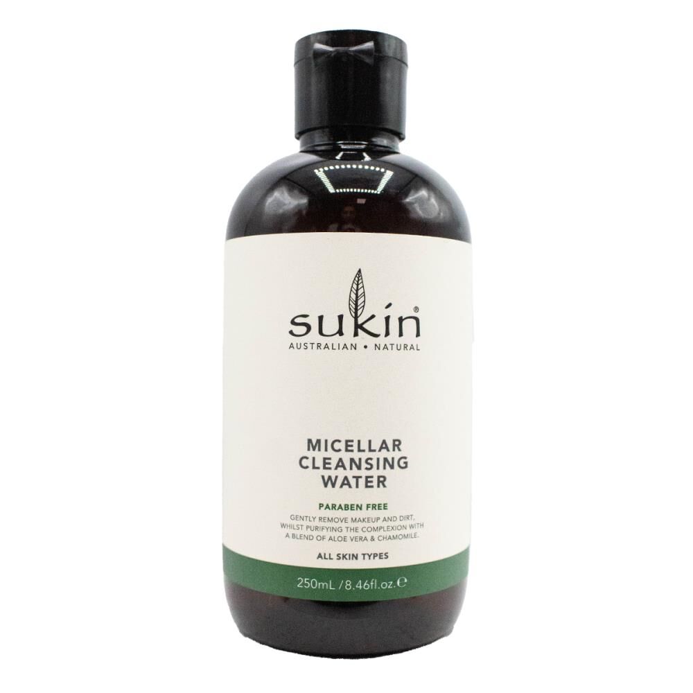 Sukin 250ml Micellar Cleansing Water Makeup Remover Paraben Free Skincare